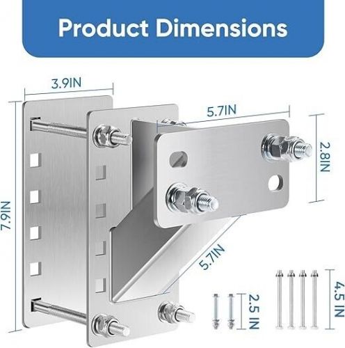 Spare tire carrier,gadfish mount boat trailer carrier bracket stainless