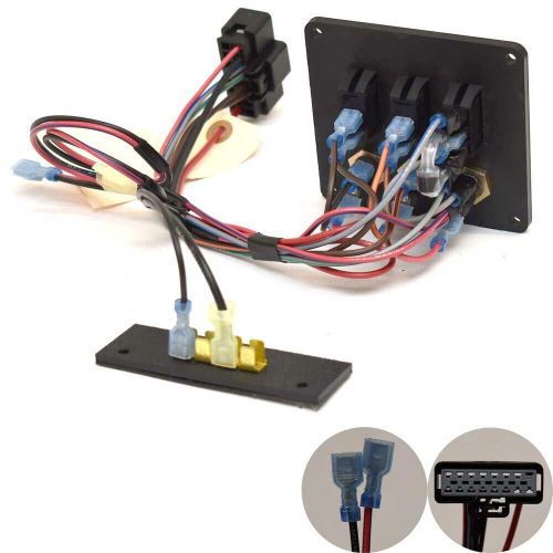 Lund boat switch and fuse panel 2122701 | gray 4 x 3 3/4 inch