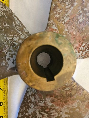 Bronze Hung Shen High Thrust HTP3 Propeller 16" RH 10 Pitch 1-1/4" Bore Trawler, US $295.00, image 3