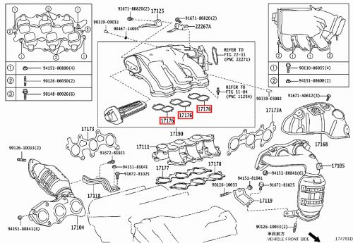 Genuine Kluger GSU45 Mark X ZiO GGA10 3.5 Upper Intake Manifold Plenum Gasket x3, AU $40.57, image 10