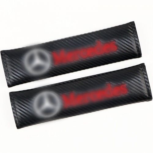 2pcs Car Seat Belt Cover Shoulder Pad Protector Carbon Fiber For Mercedes-Benz, US $12.88, image 4