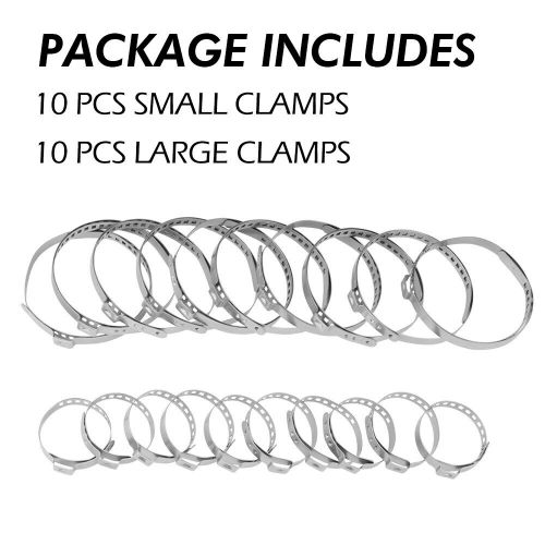 20*for auto/atv cv joint axle boot clamp 20 crimp bands set eoog