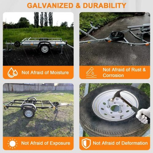 Spare Tire Carrier 120lbs Weight Capacity Boat Trailer Spare Tire Mount Universa, US $14.87, image 2