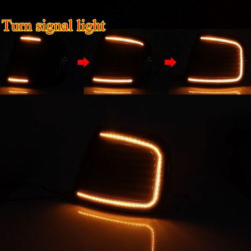 Smoke Front Switchback LED Paking DRL Turn Signal Lights For Ford F-Series Truck, US $69.99, image 2