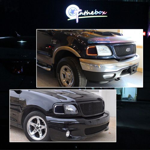 Smoke Front Switchback LED Paking DRL Turn Signal Lights For Ford F-Series Truck, US $69.99, image 6