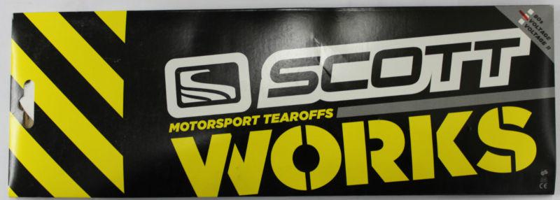 Scott works system tearoffs tear offs 10-pack for voltage goggles 205153-233 