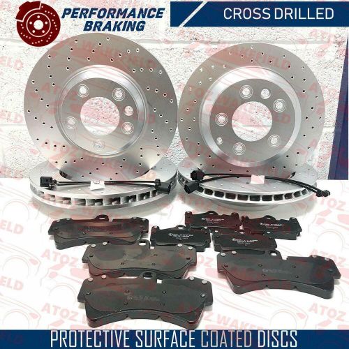 FOR VW TOUAREG DRILLED FRONT REAR BRAKE DISCS PADS WEAR SENSORS HANDBRAKE SHOES, US $, image 5