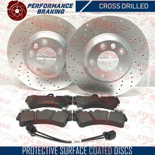 FOR VW TOUAREG DRILLED FRONT REAR BRAKE DISCS PADS WEAR SENSORS HANDBRAKE SHOES, US $, image 6