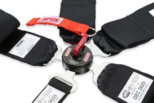 Simpson Racing 29104BKH Harness Camlock 5 Point SFI 16.1 Pull Up Black Each, US $274.95, image 7