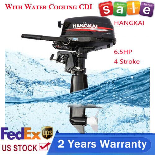6.5 HP 4 Stroke Outboard Motor Marine Boat Engine Water Cooling Tiller Control, US $743.12, image 4