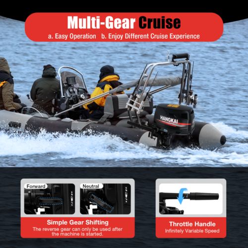 6.5 HP 4 Stroke Outboard Motor Marine Boat Engine Water Cooling Tiller Control, US $743.12, image 19