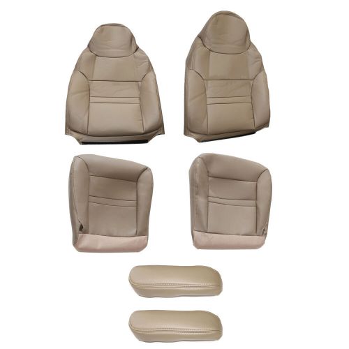 Front Bottom & Top Leather Seat Cover For Ford Excursion Limited XLT 2000-2001, US $141.39, image 22