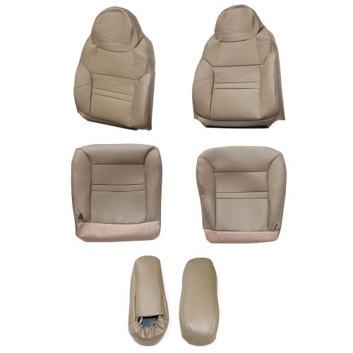 Front Bottom & Top Leather Seat Cover For Ford Excursion Limited XLT 2000-2001, US $141.39, image 23