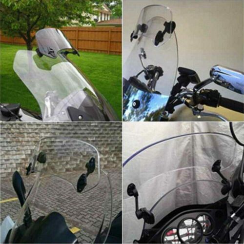 Motorcycle Adjustable Clip-On Windshield Extension Spoiler Windscreen Deflector, US $40.00, image 5