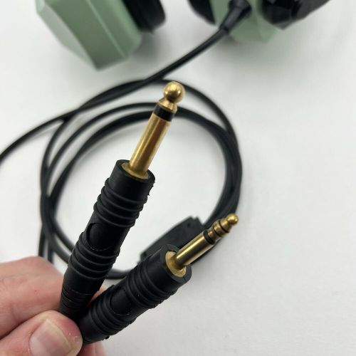 David Clark Aviation Headset Model H10-80 Dual Plug M-4 Mic and C10-15 PTT WORKS, US $159.99, image 8