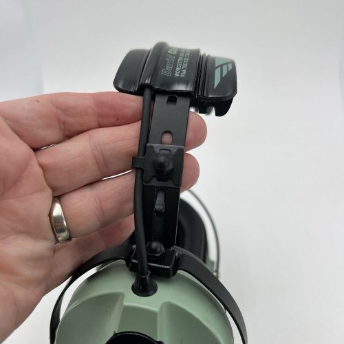 David Clark Aviation Headset Model H10-80 Dual Plug M-4 Mic and C10-15 PTT WORKS, US $159.99, image 15