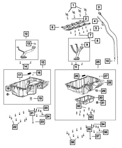 Genuine Mopar Engine Oil Pan 5048405AB, US $207.06, image 4