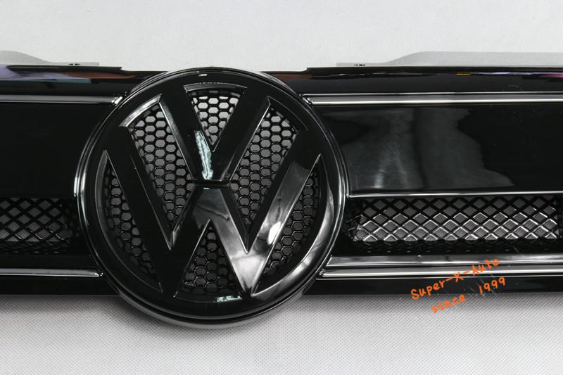 CHROME BLACK FRONT UPPER CENTER HOOD GRILLE GRILL FOR VW JETTA MK6 TSI TDI SE, US $119.99, image 4