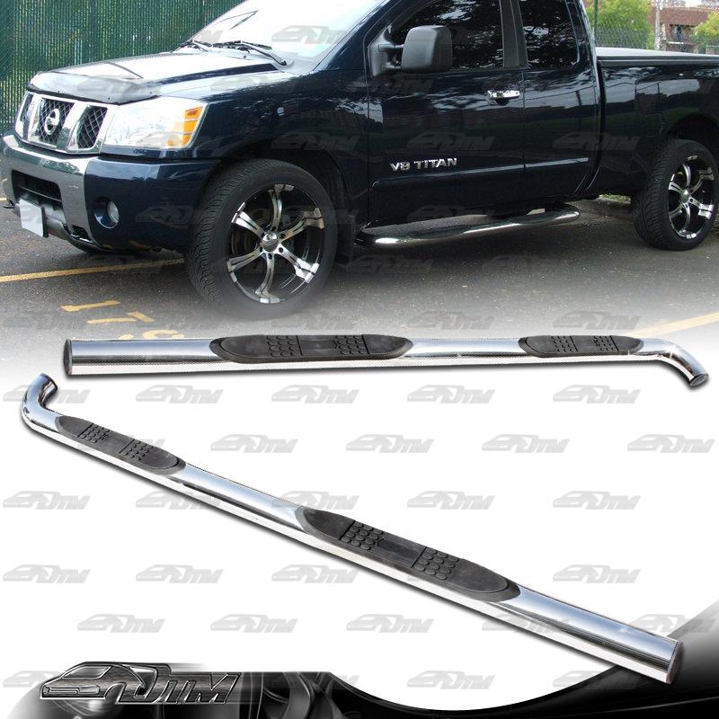 Buy 20042008 Nissan Titan King Cab Stainless Steel Nerf Running Board Side Step Bar in Walnut