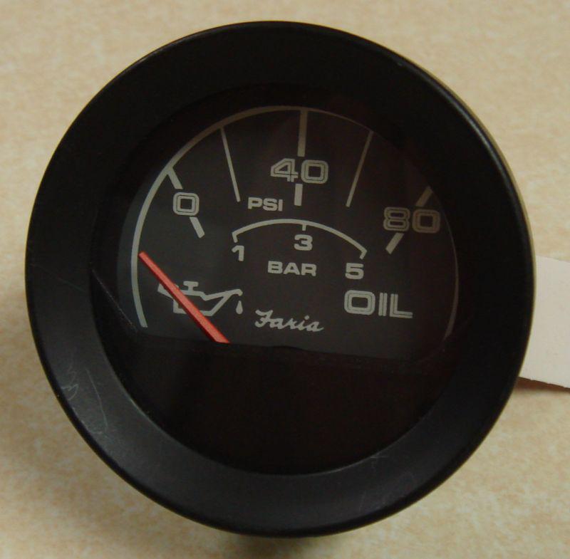 Faria gp9572 80 psi boat marine oil pressure gauge 2" cutout