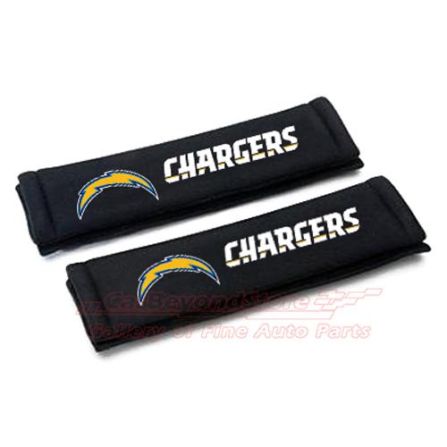 Nfl san diego chargers seat belt shoulder pads, pair, licensed + free gift