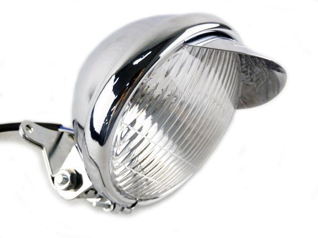 5 3/10" chrome steel headlight for kawasaki vulcan 500 750 900 1100 1500 