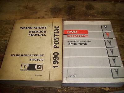 1990 pontiac trans sport factory issue repair manuals