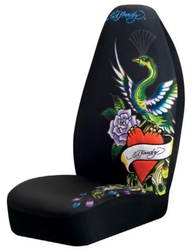 Nib new ed hardy peacock universal bucket seat cover 800002151