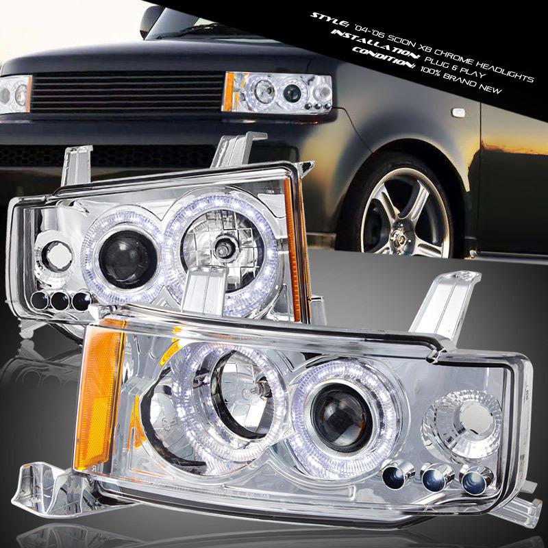 Buy 20042006 SCION XB CHROME HOUSING DUAL HALO PROJECTOR HEADLIGHTS