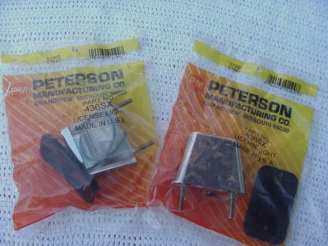 License plate lights pair new in package 