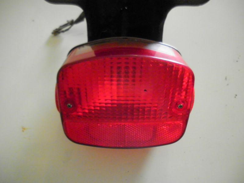 Kawasaki 1977 kz650 rear tail light bracket lens mount wires back 900 kz 650 750