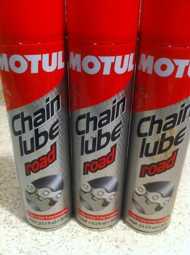 Motul chain lube - street - 3 new cans 400ml 13.5 oz each