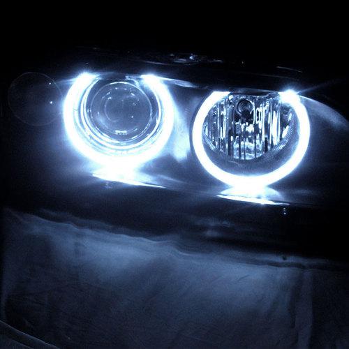 97-03 bmw e39 5-seires halo black projector headlights lamp head lights set pair
