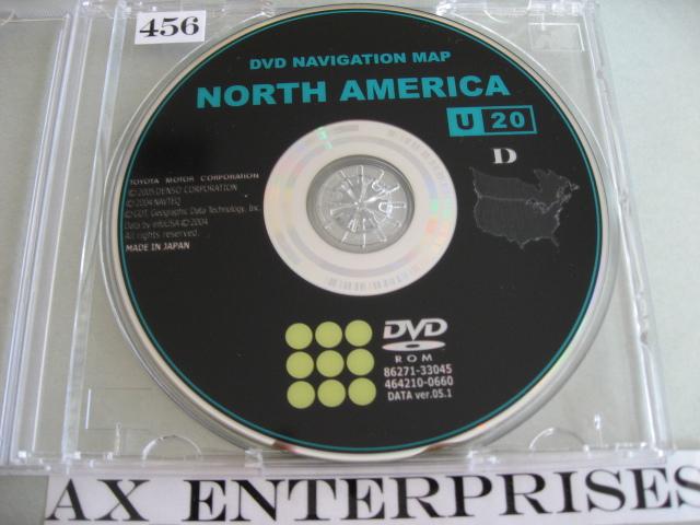 05 06 07 toyota sequoia gen 4 navigation dvd # u20 ver. 05.1 map rel © 9/2005