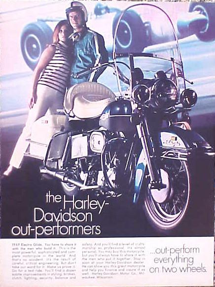 1969 harley davidson electra glide original vintage ad  cmy store  5+= free ship