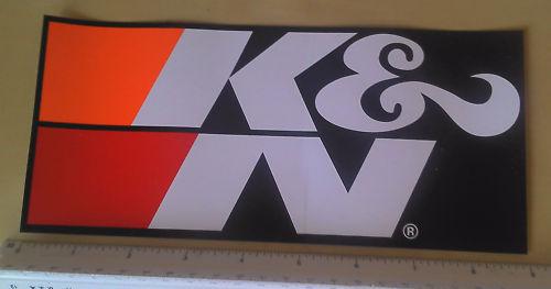 Big k&n logo sticker 9 inches x 4 inches air filter !