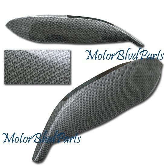 96-98 civic headlight headlamp carbon eyelids eyebrows