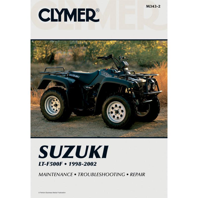 Clymer m343-2 repair service manual suzuki ltf500 quad runner 1998-2000