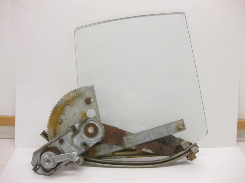 1964 1965 plymouth valiant barracuda rear side window glass & hardware good