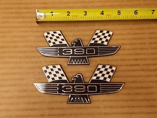 Ford 390 bird emblem new pair