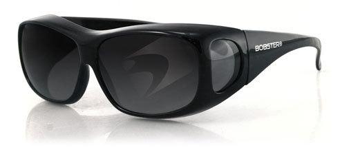 Bobster condor otg over-the-glasses sunglasses, black frame, smoked lens