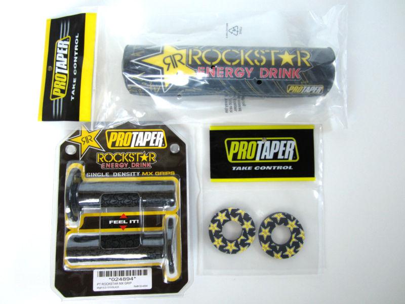 Buy Rockstar Energy Pro Taper ProTaper MX Grips 10" Crossbar Bar Pad