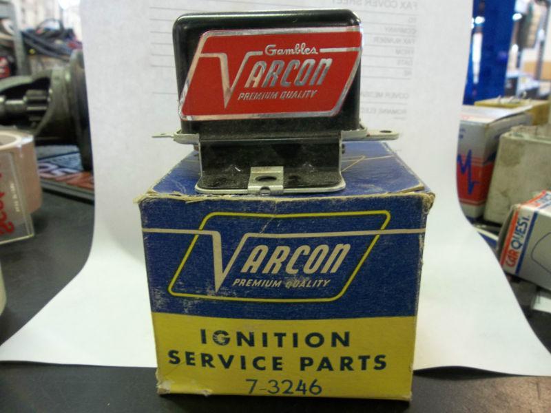 1960-1969 chrysler plymouth dodge voltage regulator varcon 7-3246 nos