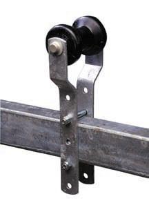 Tie down keel roller bracket & assembly 4 rollers