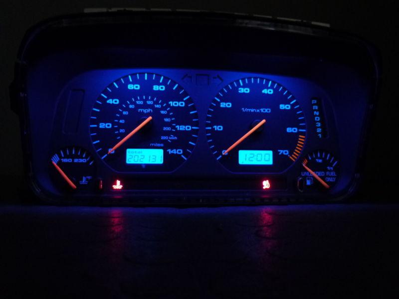99-02 vw volkwagen cabrio mk3 2.0 black face at gauge cluster 202k blue illum