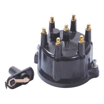 Davis unified ignition cap & rotor black male/hei brass terminals screwdown jeep