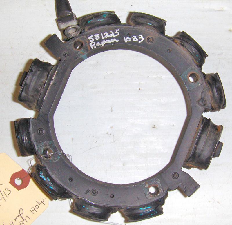 USED STATOR 581225,763772 ASSY 6 AMP FITS OMC/EV/JO 1973-1977 85,115,135,140 hp, US $169.66, image 2