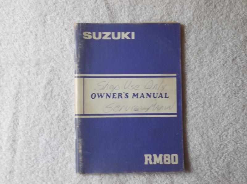 Suzuki 1983 rm80 owner's maintenance manual original 83 oem rm 80