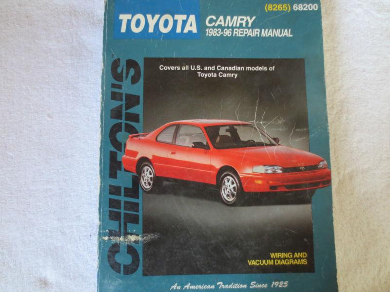 Chilton's toyota camry repair manual 1983-96 all models!