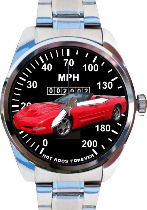 C5 vette red 1998 1999 2000 2001 2002 convertible speedometer meter auto art chr